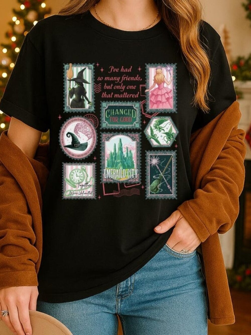 Change For Good T-shirt, Pink Green Musical Graphic Tee